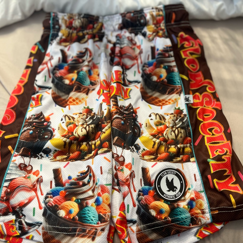 Flow Society Ice Cream Sundae Print Shorts